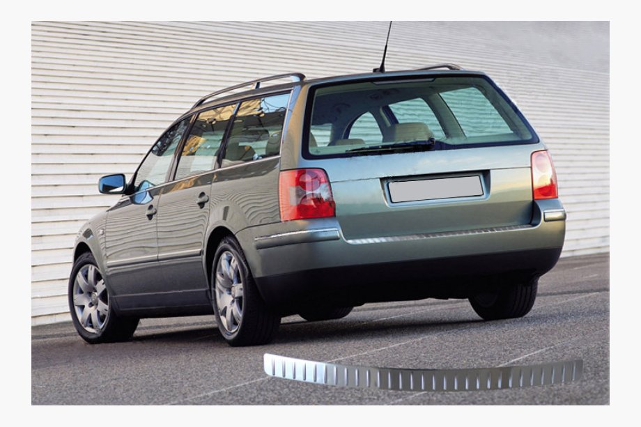 Volkswagen Passat B5 1997–2005 Achterbumper sierlijst SW (Omsa, RVS) Image