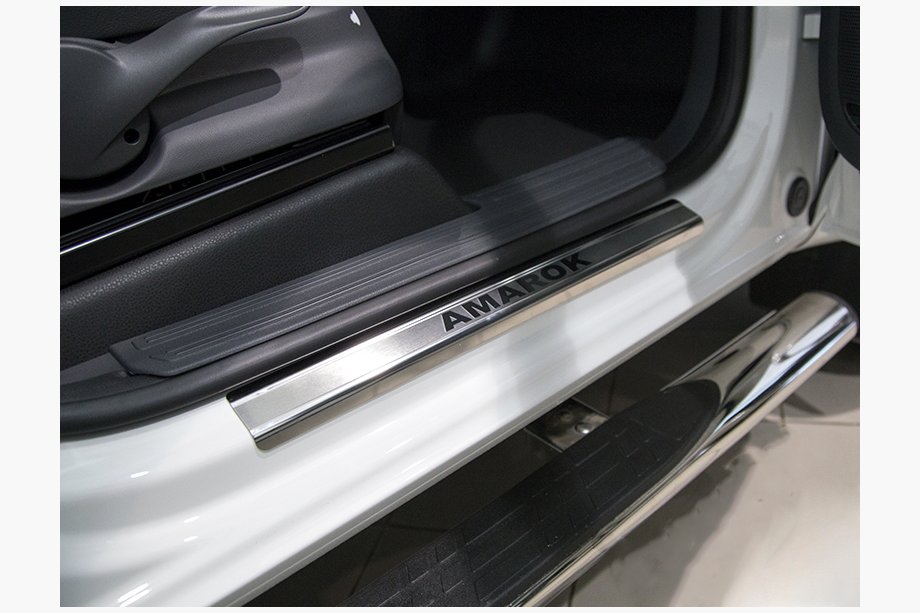 Volkswagen Amarok 2010–2022 Nataniko RVS dorpellijsten (set van 4) Premium - 3M tape, 0,8 mm Image