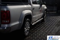 Volkswagen Amarok 2010–2022 Sidebars (set van 2, RVS) 60 mm foto 2