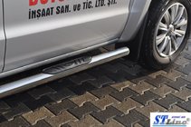 Volkswagen Amarok 2010–2022 Sidebars (set van 2, RVS) 60 mm foto 4