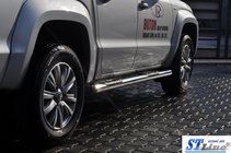Volkswagen Amarok 2010–2022 Sidebars (set van 2, RVS) 60 mm foto 5