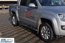 Volkswagen Amarok 2010–2022 Sidebars (set van 2, RVS) 60 mm foto 7