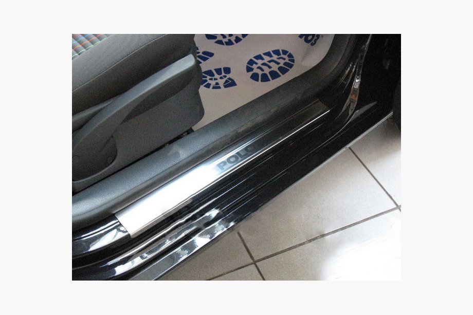 Volkswagen Polo 2001–2009 Nataniko RVS dorpellijsten (set van 4) Image