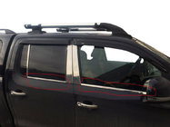 Volkswagen Amarok 2010–2022 Raamomlijsting (4 strips, RVS) Carmos - Turks staal foto 1