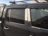 Volkswagen Amarok 2010–2022 Raamomlijsting (4 strips, RVS) Carmos - Turks staal foto 2