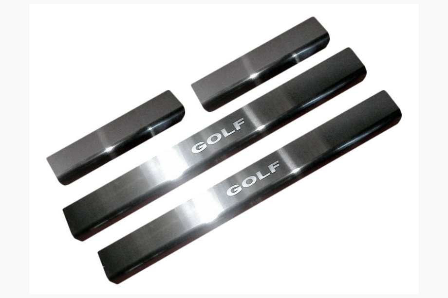 Volkswagen Golf 7/E-Golf 2012–2020 Nataniko RVS dorpellijsten (set van 4) Standaard - Lohmann tape, 0,5 mm Image