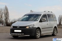 Volkswagen Caddy 2010–2015 Voorste beschermbeugel Shark ST015 (RVS) foto 2