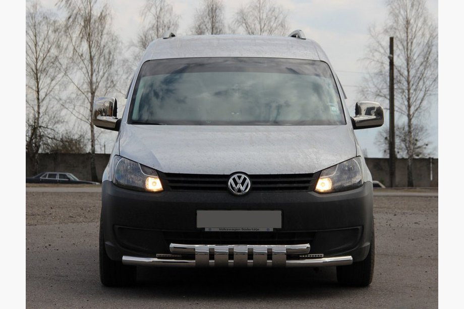 Volkswagen Caddy 2010–2015 Voorste beschermbeugel Shark ST015 (RVS) Image