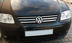 Volkswagen Caddy 2004–2010 Grille sierlijsten Life (6 stuks, RVS) foto 1