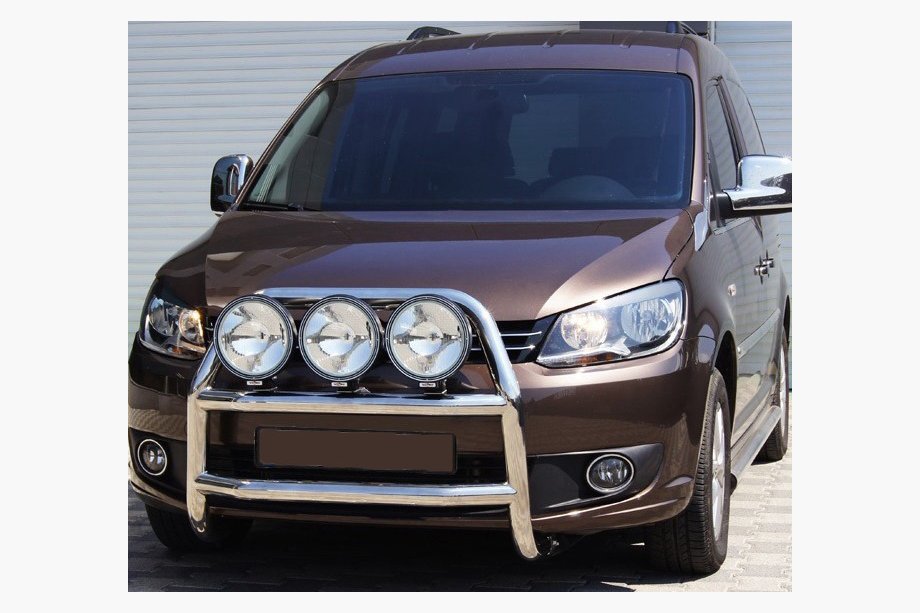 Volkswagen Caddy 2010–2015 Bullbar WT016 (Ø 60 mm, RVS) Image