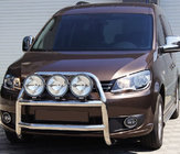 Volkswagen Caddy 2010–2015 Bullbar WT016 (Ø 60 mm, RVS) foto 1