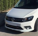 Volkswagen Caddy 2015–2020 Voorbumperlip (spuitklaar) foto 1