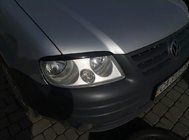 Volkswagen Caddy 2004–2010 Koplampwimpers (zwart) foto 7