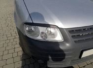 Volkswagen Caddy 2004–2010 Koplampwimpers (zwart) foto 5