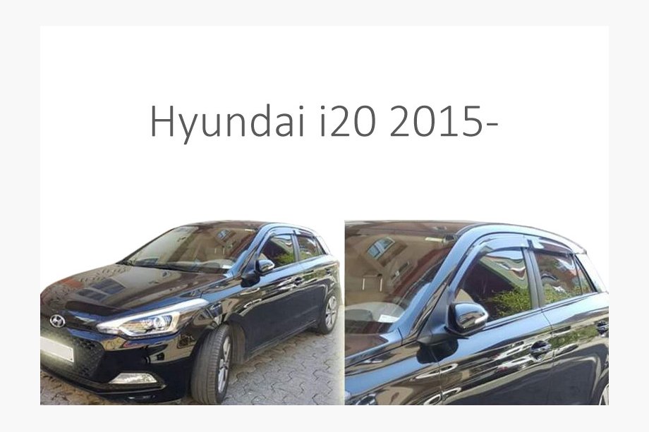 Hyundai I-20 2014–2020 Raamdeflectoren (set van 4, Perflex) Image