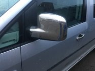 Volkswagen Caddy 2010–2015 Chrom spiegelkappen (2 stuks) Gepolijst roestvrij staal foto 5