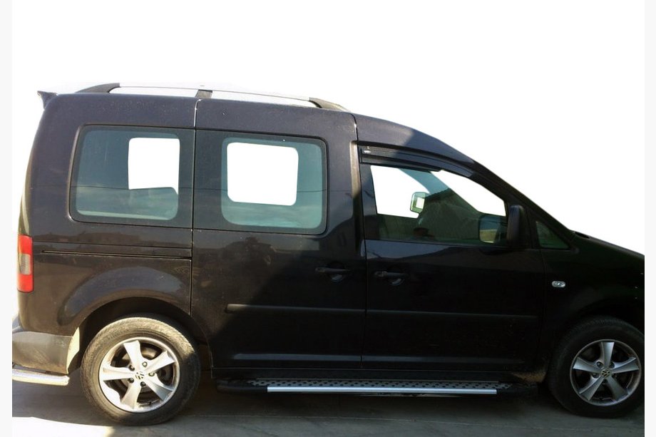 Volkswagen Caddy 2004–2010 Side steps Allmond Grey (set van 2, aluminium) Image