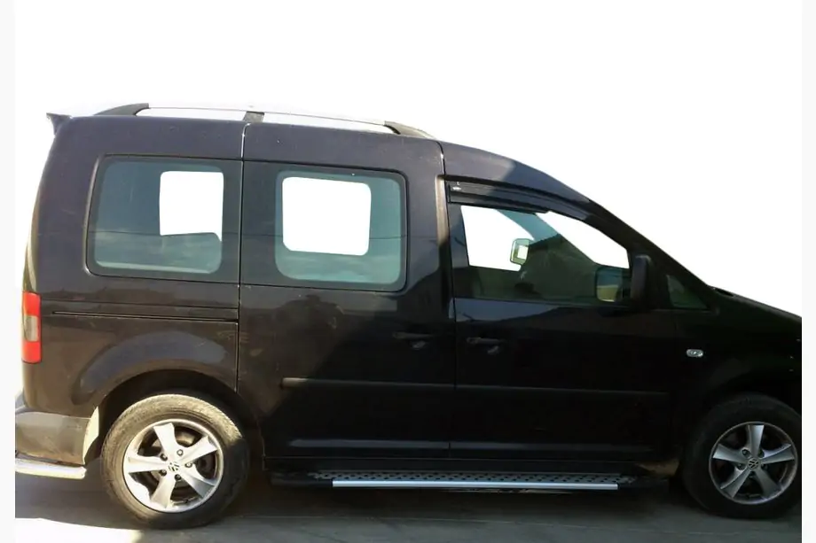 Volkswagen Caddy 2010–2015 Side steps X5-type (set van 2, aluminium) Image