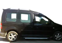 Volkswagen Caddy 2010–2015 Side steps X5-type (set van 2, aluminium) foto 1