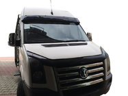 Volkswagen Crafter 2006–2016 Zonneklep voor voorruit op frame V1 (hoogglans zwart, 5 mm) foto 1