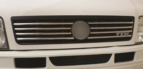 Volkswagen LT 1995–2006 Grille sierlijsten (8-delig, RVS) foto 1