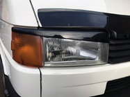 Volkswagen T4 Transporter 1990–2003 Koplampwimpers voor rechte motorkap (2 stuks) Hoogglans zwart foto 1
