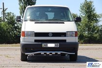 Volkswagen T4 Caravelle/Multivan 1990–2003 Frontbescherming met grille ST010 (RVS) 60 mm foto 2