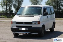 Volkswagen T4 Caravelle/Multivan 1990–2003 Frontbescherming met grille ST010 (RVS) 60 mm foto 3