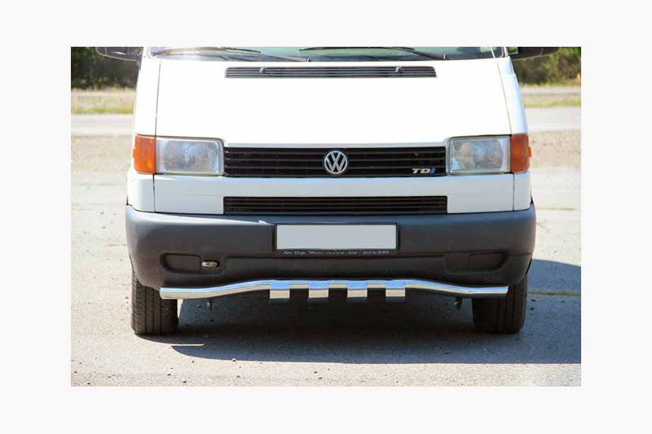 Volkswagen T4 Caravelle/Multivan 1990–2003 Frontbescherming met grille ST010 (RVS) 60 mm Image