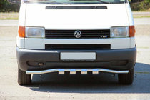 Volkswagen T4 Caravelle/Multivan 1990–2003 Frontbescherming met grille ST010 (RVS) 60 mm foto 1