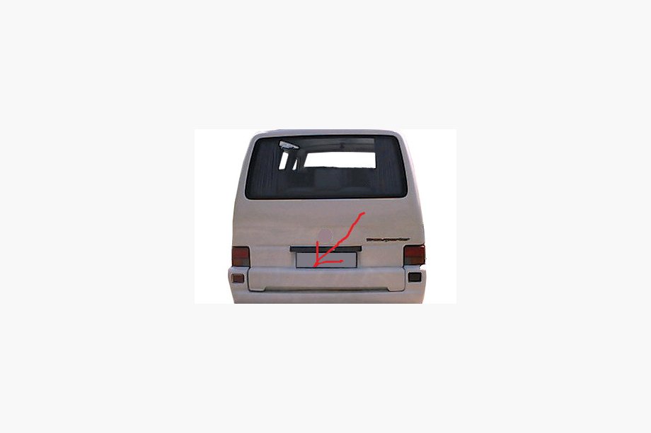 Volkswagen T4 Caravelle/Multivan 1990–2003 Achterklep afdekking (spuitklaar) Image