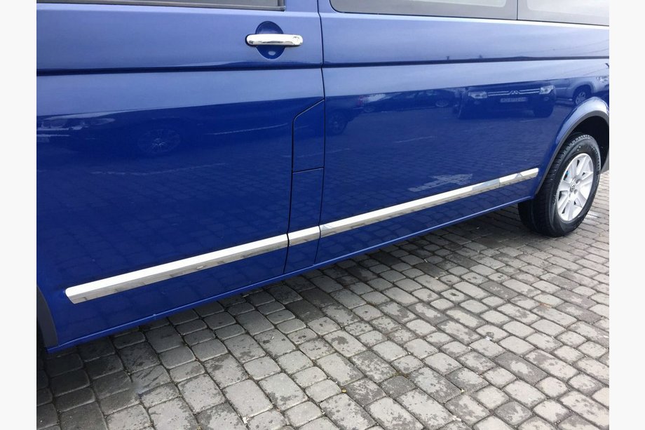 Volkswagen T5 Transporter 2003–2010 Deurstrips (RVS, chroom) Image