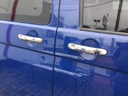 Volkswagen T5 Transporter 2003–2010 RVS deurgreep covers Set van 3 stuks. OmsaLine - Italiaans roestvrij staal foto 1