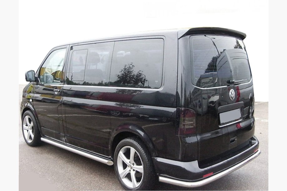 Volkswagen T5 Caravelle 2004–2010 Achterbeschermbeugel hoekmodel AK005 (RVS) Image