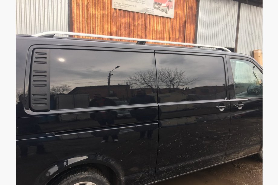 Volkswagen T6 2015–2024 Dakrails CROWN (mat grijs) Lange wielbasis Foto 6