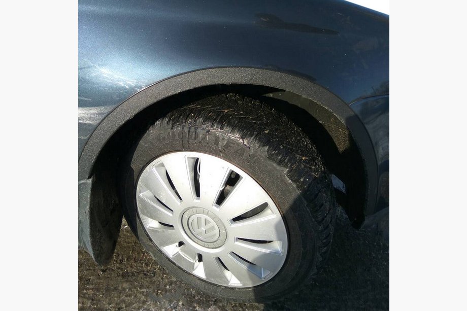 Volkswagen Jetta 2011–2018 Wielkastverbreders (set van 4, zwart) Image