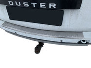 Renault Duster 2008–2017 AFGEPRIJSD! Carmos achterbumperbeschermer met omgezette rand (RVS) foto 1