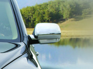 Volkswagen Touareg 2002–2010 Chromen spiegelkappen 2003-2007 (2 stuks, RVS) OmsaLine - Italiaans roestvrij staal foto 2