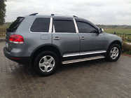 Volkswagen Touareg 2002–2010 Dakrails chroom (kunststof voeten) Metalen voet foto 3