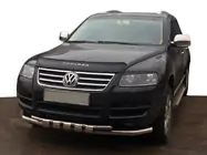 Volkswagen Touareg 2002–2010 Bullbar ST015 (RVS) foto 1