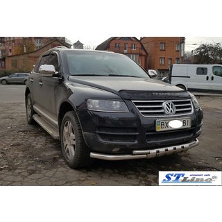 Bullbar ST015 (RVS) Volkswagen Touareg 2002–2010 foto 3