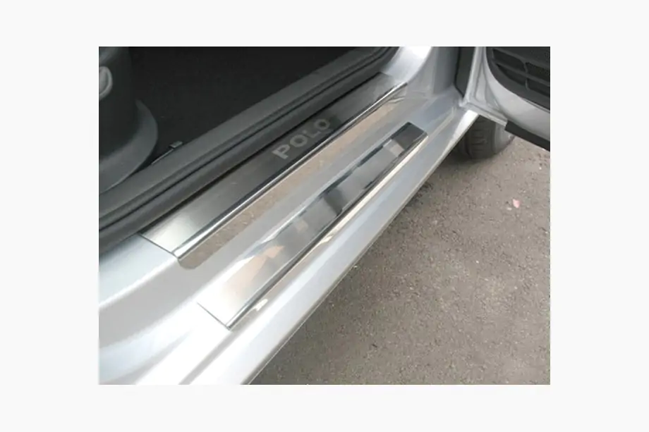 Volkswagen Polo 2010–2017 Nataniko instaplijsten (8-delig, RVS) Image