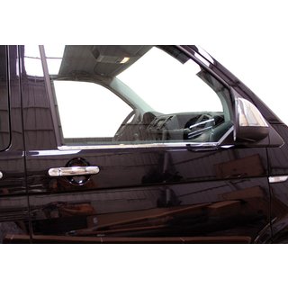 Raamomlijsting (2 stuks, RVS) Volkswagen T6 2015–2024 foto 3