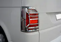 Volkswagen T6 2015–2024 Chromen achterlichtomlijsting OmsaLine (2 stuks, ABS chroom) foto 1