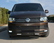 Volkswagen T6 2015–2024 Frontbumper lipspoiler Sport 2-LED 2015-2018 (spuitklaar) foto 6