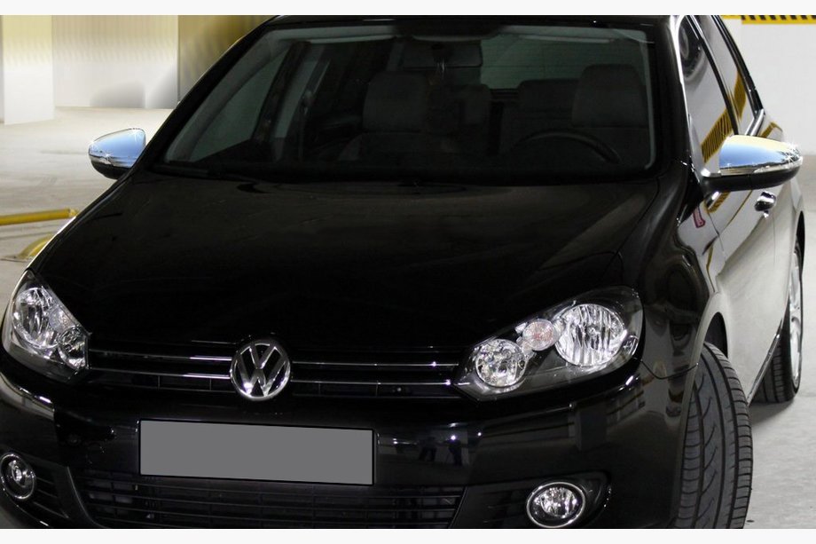 Volkswagen Golf 6 2008–2014 Spiegelkappen (HB, 2 stuks, RVS) OmsaLine - Italiaans roestvrij staal Image