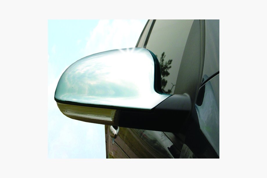 Volkswagen Passat B5 1997–2005 Spiegelkappen 2003-2005 (set van 2, RVS) OmsaLine - Italiaans roestvrij staal Image