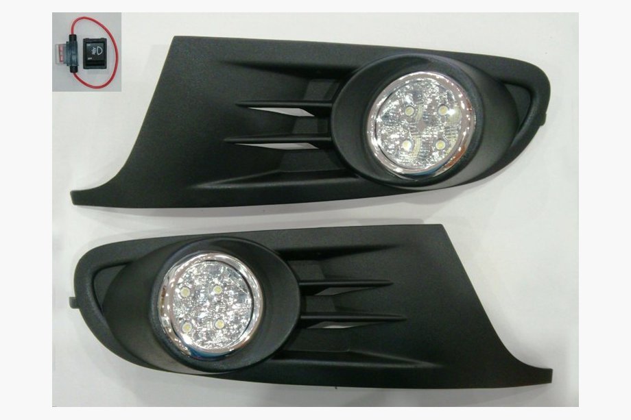 Volkswagen Golf 6 2008–2014 Mistlampen met LED-inserts Image