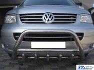 Volkswagen T5 Caravelle 2004–2010 Bullbar WT003 (RVS) 50 mm, zonder opschrift foto 8