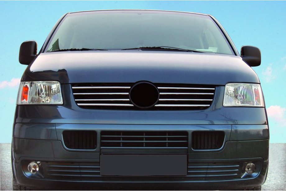 Volkswagen T5 Transporter 2003–2010 RVS sierlijsten voor grille rand (8 stuks) Image